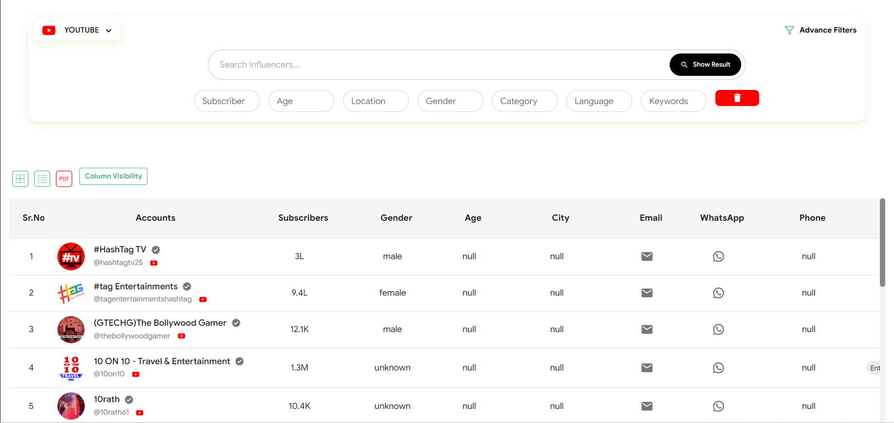 YouTube Influencer Marketing